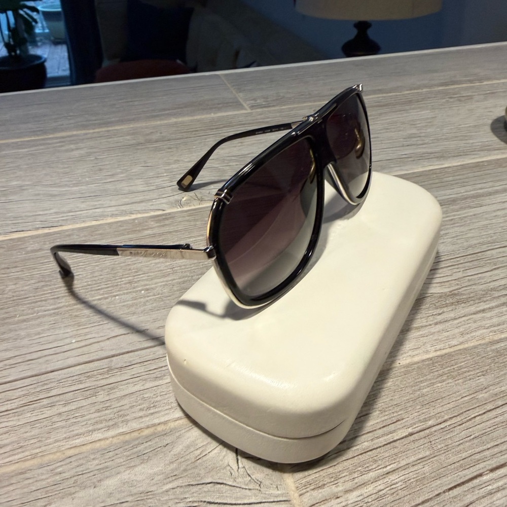 Marc Jacobs Black and Gold Men's Sunglasses